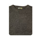 Mens 100% Shetland Ragg Wool Round Neck Knit Jumper Pullover Crew Sweater - Charcoal (29) - 6XL