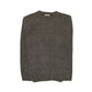 Mens 100% Shetland Ragg Wool Round Neck Knit Jumper Pullover Crew Sweater - Charcoal (29) - 6XL