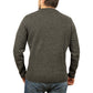 Mens 100% Shetland Ragg Wool Round Neck Knit Jumper Pullover Crew Sweater - Charcoal (29) - XXL