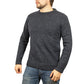 100% SHETLAND RAGG WOOL CREW Round Neck Knit JUMPER Pullover Mens Sweater Knitted - Navy - XXL