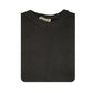 100% SHETLAND RAGG WOOL CREW Round Neck Knit JUMPER Pullover Mens Sweater Knitted - Plain Black - 6XL