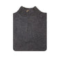 100% SHETLAND RAGG WOOL Half Zip Up Knit JUMPER Pullover Mens Sweater Knitted - Denim Blue (45) - 3XL - S