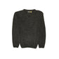 100% Shetland Ragg Wool V Neck Knit Jumper Pullover Mens Sweater Knitted - Charcoal - 5XL