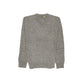 100% Shetland Ragg Wool V Neck Knit Jumper Pullover Mens Sweater Knitted - Grey - XL