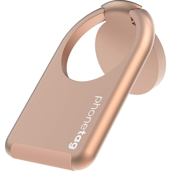 phonetag - Multi-View Phone Stand with Magnetic Ring Holder Universal (Rose Gold)