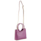 Milleni Mini Fashion Bag Tote Handbag in Plum