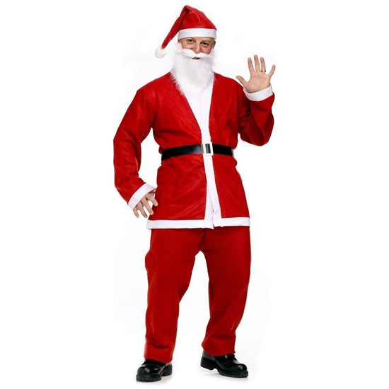 ADULT SANTA CLAUS COSTUME Suit Father Xmas Party Outfit Father Christmas