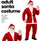 ADULT SANTA CLAUS COSTUME Suit Father Xmas Party Outfit Father Christmas