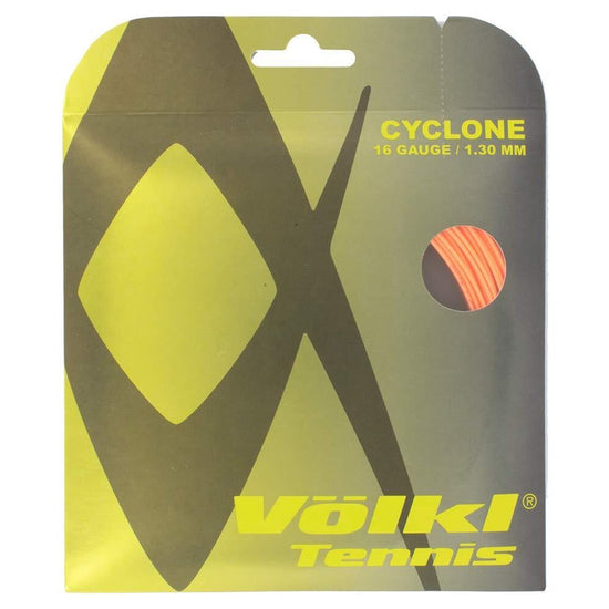 1 Pack Volkl Cyclone 16g/1.30mm Tennis Racquet Strings - Fluro Orange