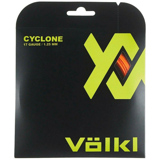 1 Pack Volkl Cyclone 17g/1.25mm Tennis Racquet Strings - Fluro Orange