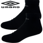 Umbro Mens Trainer Ankle Socks - Black - 1 Pack of 3 Pairs - EU 39-42