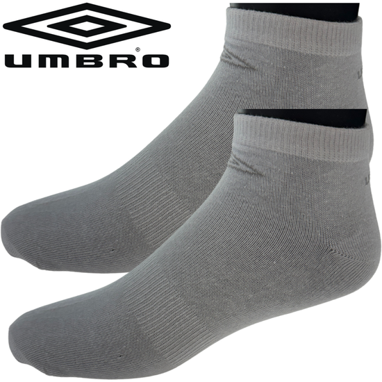 Umbro Mens Trainer Ankle Socks - White - 1 Pack of 3 Pairs - EU 35-38