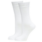 BAMBOO SOCKS Crew Natural Eco Healthy Enviro Unisex Work Anti-Bacterial Business - White - 2-8