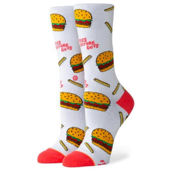 Stance Everyday Light French Fries Before Guys Chips Burger Socks Crew  - M