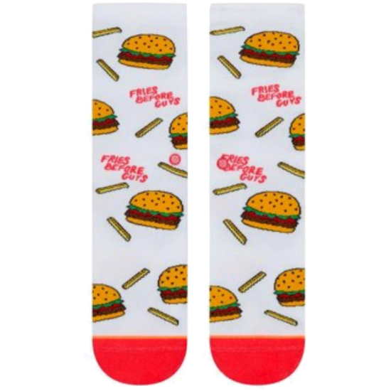 Stance Everyday Light French Fries Before Guys Chips Burger Socks Crew  - M