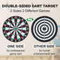 15" Dartboard Dart Board with Steel Darts Professional Competition Party Game