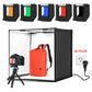 Hridz 60cm Light Box Bi-Colour Photography Portable Photo Studio Shooting Tent with 6 PVC Backdrops