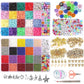 25000 Pcs 24 Girds DIY Acrylic Bead A-Z Letter Beads and Polymer Soft Clay Kit For Bracelet Making