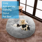 XXL-80cm gray-1 PawfectFriend Dog Pet Cat Calming Bed Plush Beds Large Fluffy Donut Comfy Cushion Puppy Mat