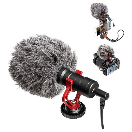 HZ MG1 Cardioid Shotgun Lavalier Microphone For Camera Smartphone