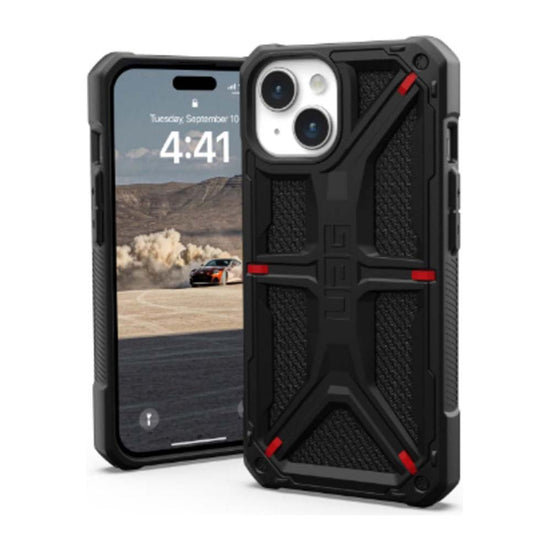 UAG Monarch Kevlar Back Case for iPhone 15 Plus - Black