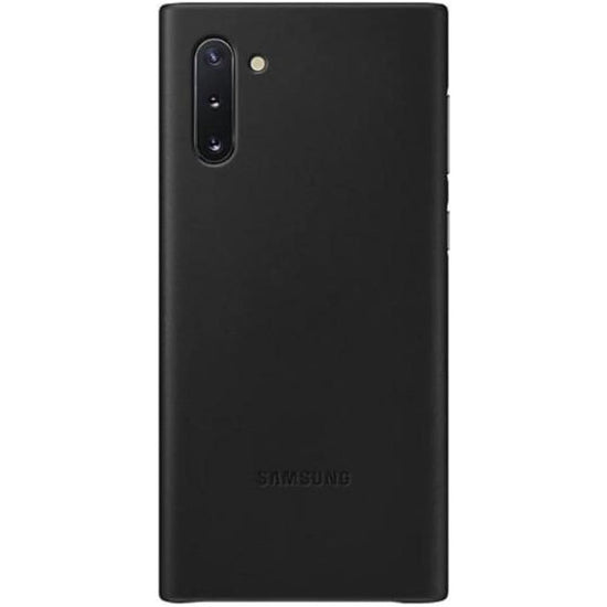 Samsung Galaxy Note 10 Leather Cover Case - Black