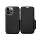 EFM Monaco Leather Wallet Case Armour with D3O 5G Signal Plus for iPhone 13 Pro (6.1" Pro) - Black