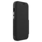 EFM Monaco Case Armour with ELeather and D3O 5G Signal Plus Technology For iPhone 13 (6.1")/iPhone 14 (6.1") - Black / Space Grey