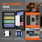 48-Key Cabinet Key Safe with Combination Lock & Keys – Wall Mounted Storage