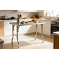 Stainless Steel Kitchen Bench Folding Commercial Prep Work Table 122x61cm