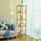 5 Tier Bookshelf Storage Bookcase Shelving Unit for Home Office