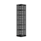 360 Rotating Bookshelf Bamboo Storage Display Rack Shelving in Black