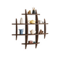 90x90cm Solid Wood Wall Mounted Display Shelf Antique Style Decor