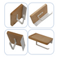 Toilet Paper Holder with Shelf Wall Mounted Bathroom Storage