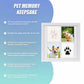 Pet Paw Print Kit DIY Photo Frame for Dogs & Cats Keepsake