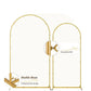 Arch Backdrop Stand with White & Yellow Cover Set for Weddings Events