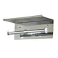 Double Toilet Paper Holder with Shelf Wall Mounted Bathroom Storage
