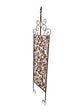 Rust Screen / Wall Art W Fleur De Lis + Removable Stakes 168cm