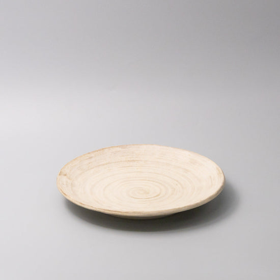 Thick Edge Plate 25cm Washed Sandstone