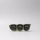 Edamame Triple Pod Dish 20cm Oribe Green Glaze