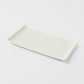 Sushi Plate 24cm White Contour Glaze
