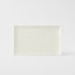 Sushi Plate 24cm White Contour Glaze