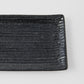 Sashimi Plate 33cm Black Contour Glaze