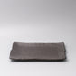 Platter Rectangular 32cm Matte Black Glaze