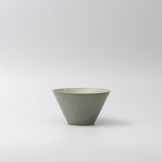 Bowl Fluted 13cm Green Fade Glaze