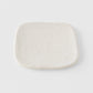 Plate Square 19cm Shell White Glaze