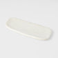 Plate Rectangular 28.5cm Shell White Glaze