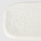 Plate Rectangular 28.5cm Shell White Glaze