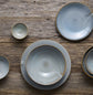 Sauce Dish organic shape 8cm Steel Grey Glaze