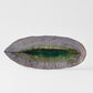 Plate Leaf Shape 32.5x13.5cm Midori Ridge Glaze